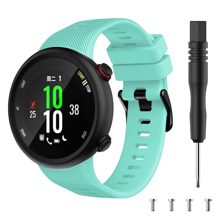 Silicone Watch Strap for Garmin Forerunner 45/45S & Swim 2