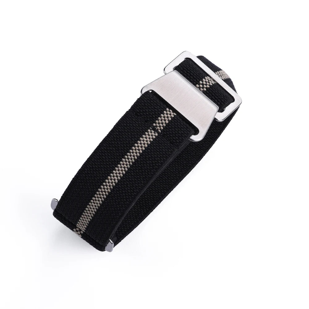 NATOBELT 60s French Troops Parachute Bag Elastic Strap 20mm 22mm Nylon Watchbands Man's Universal Smart Watch Fabric Wristband