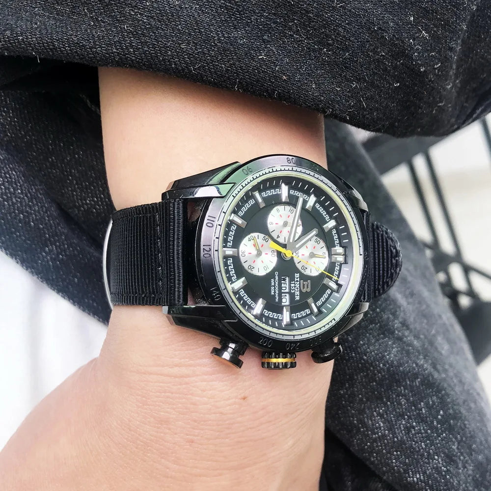 Military Nylon Quick-Release Watch Strap (18-24mm)