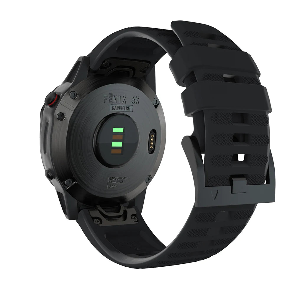 Quick-Fit Silicone Watch Strap – 22–26mm for Garmin Fenix & Epix