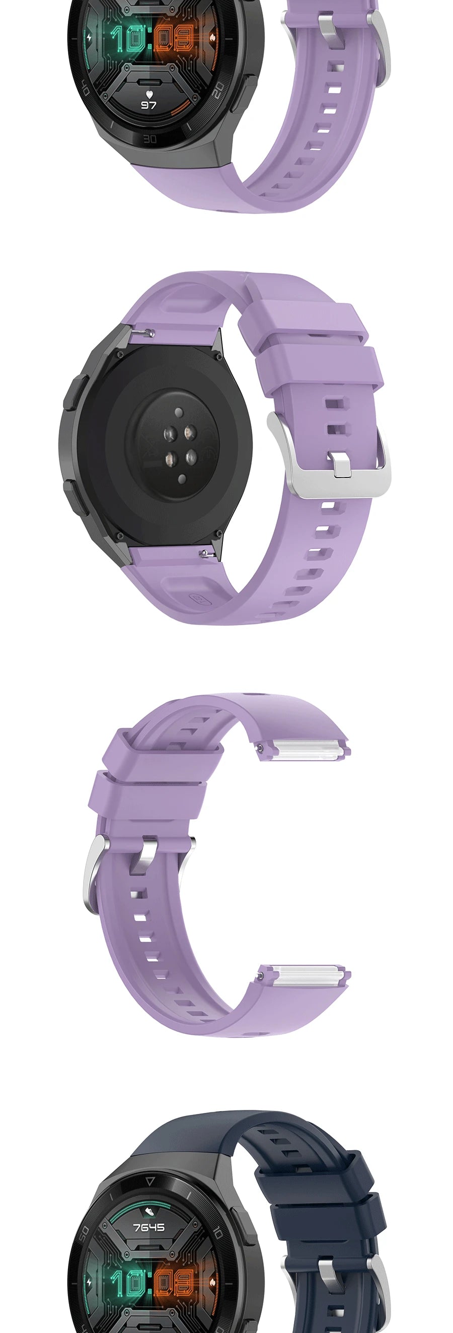 22mm Silicone Strap for HUAWEI Watch GT 2E