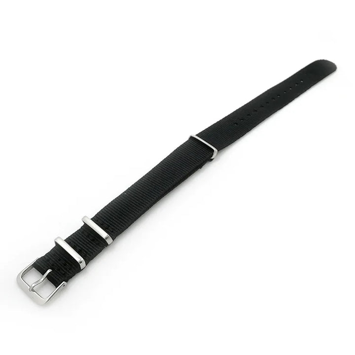Fabric Nylon Woven Watch Strap 14–22mm (Steel Buckle)