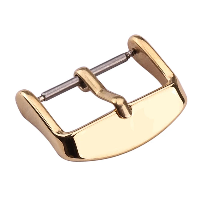 15pcs Stainless Steel Watch Clasps – 16–24mm, Silver/Gold