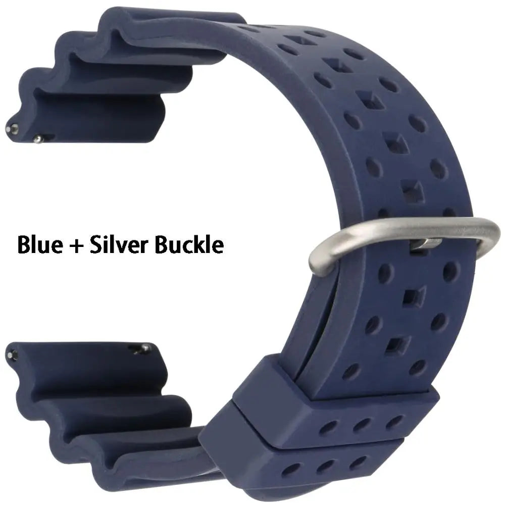 Quick Release Watch Bands 20mm 22mm 24mm Watch Accessories Sport Rubber Watch Strap Smart Watch Bracelet Belt