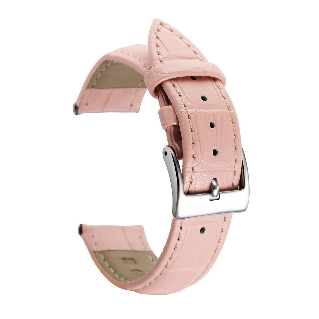 Premium Genuine Leather Watch Band 12–24mm (With Tool)