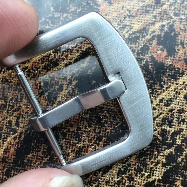316L Stainless Steel Watch Band Buckle 18–24mm Black Brushed