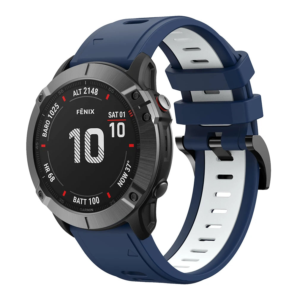 QuickFit Silicone Strap for Garmin Fenix Series (22-26mm)