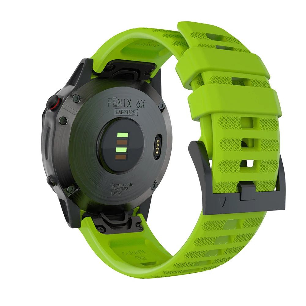 Quick-Fit Silicone Watch Strap – 22–26mm for Garmin Fenix & Epix