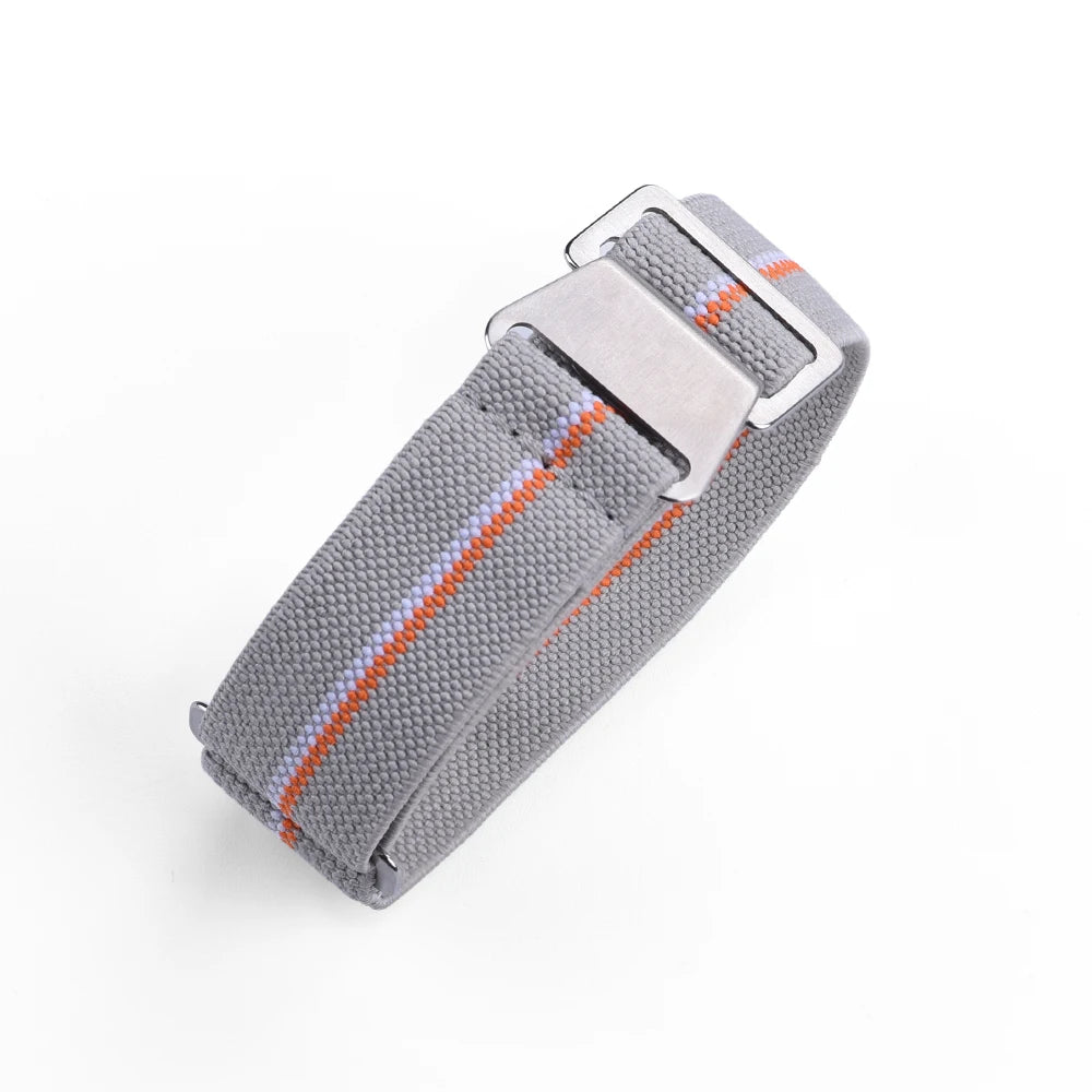 NATOBELT 60s French Troops Parachute Bag Elastic Strap 20mm 22mm Nylon Watchbands Man's Universal Smart Watch Fabric Wristband