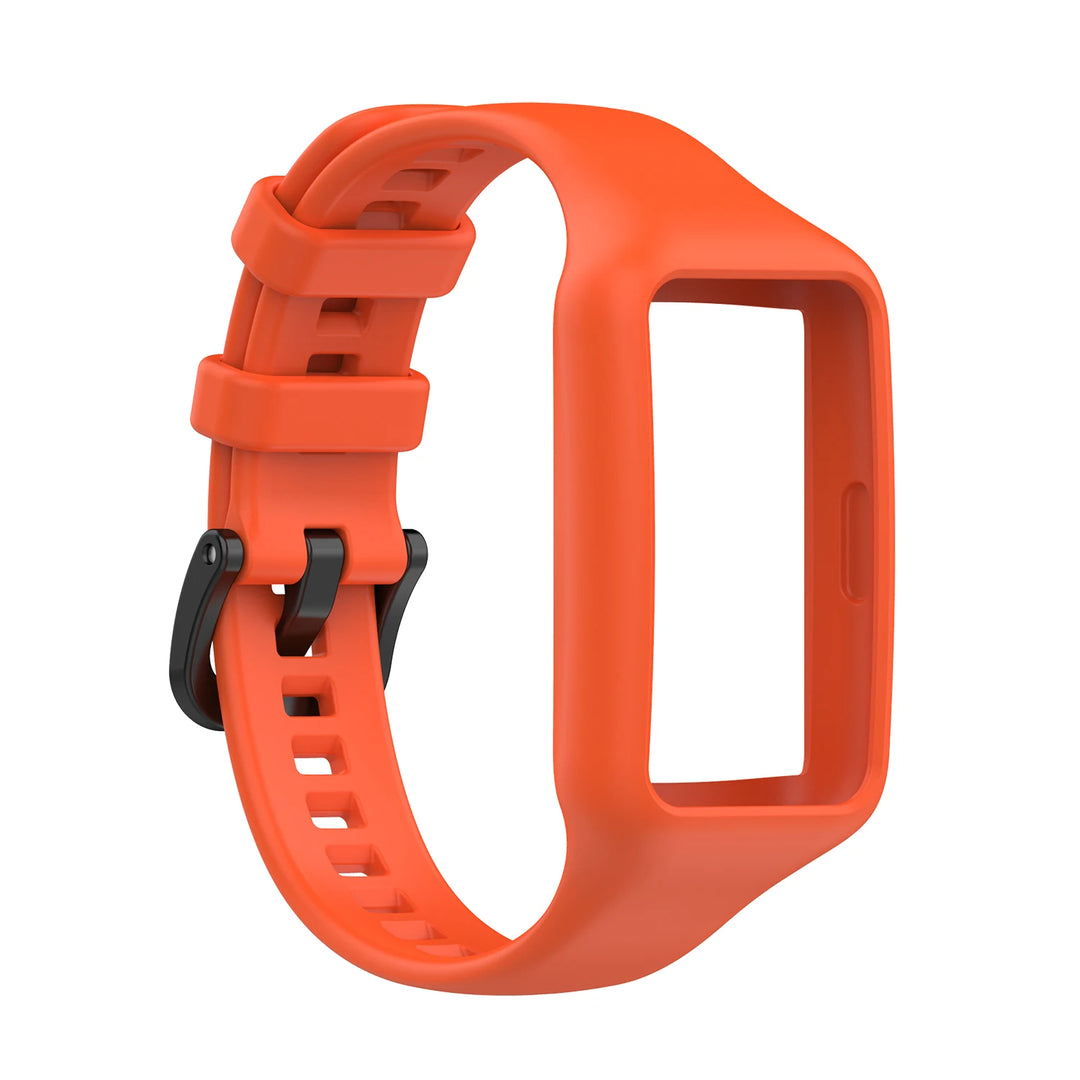 Silicone Strap with Case for Huawei Band 6/7 & Honor Band 6/7