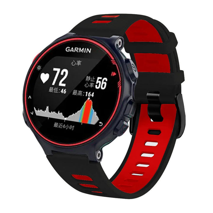 Silicone Replacement Watch Strap for Garmin Forerunner 220/230/235/620/630/735XT