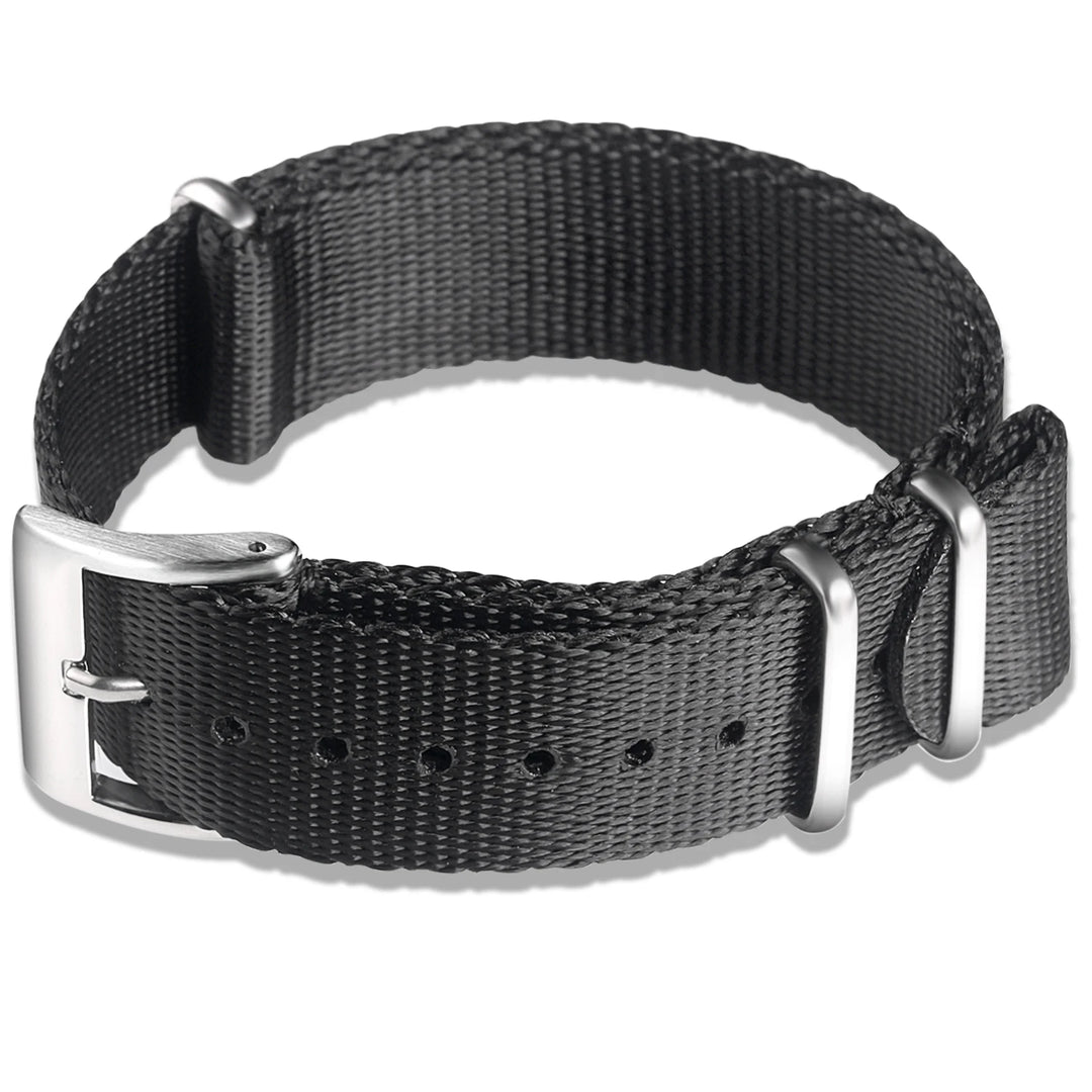 Military Nylon One-Piece Watch Band – 18/20/22/24mm