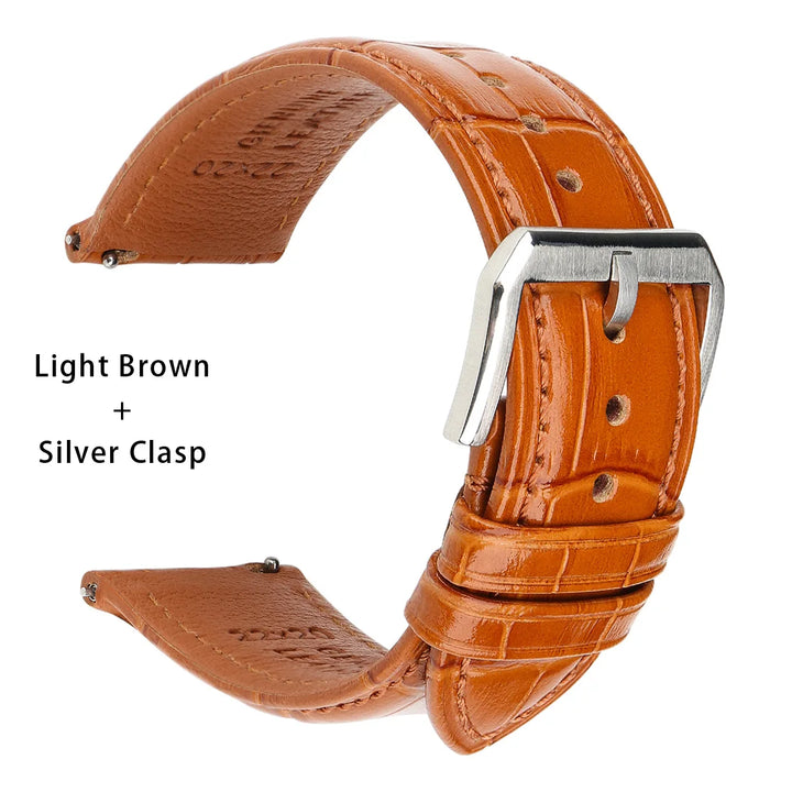 Quick Release Leather Watch Bands Watch Accessories For SEIKO Samsung Galaxy Watch Strap Active2/3 Watch Bracelet