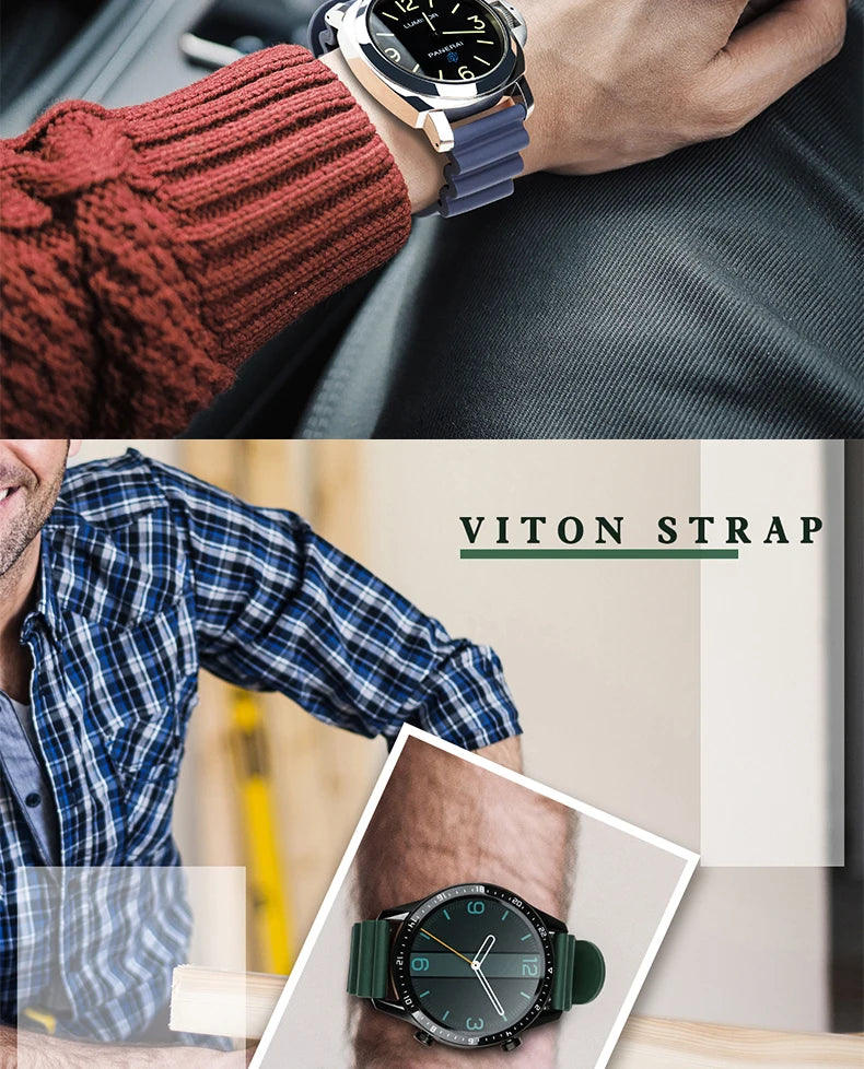 Quick Release Watch Bands 20mm 22mm 24mm Watch Accessories Sport Rubber Watch Strap Smart Watch Bracelet Belt