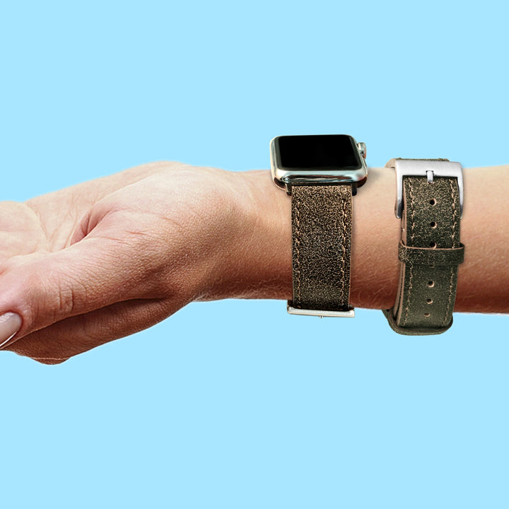 Hemsut Quick Release Leather Watch Bands Italian Mastrotto Brown Leather Watches Straps 18mm 20mm 22mm