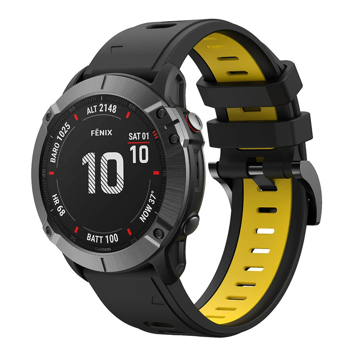 QuickFit Silicone Strap for Garmin Fenix Series (22-26mm)
