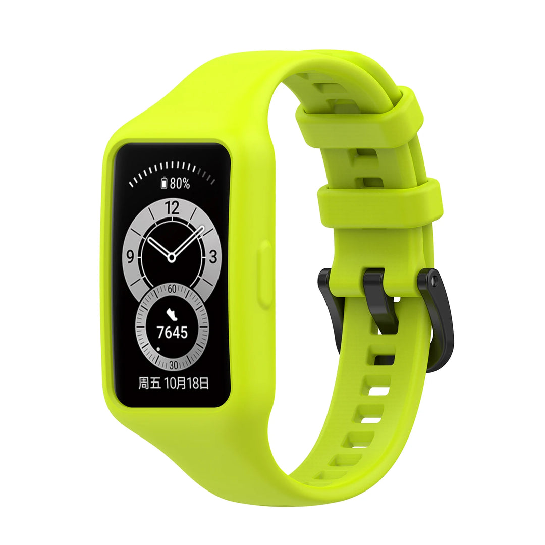 Silicone Strap with Case for Huawei Band 6/7 & Honor Band 6/7