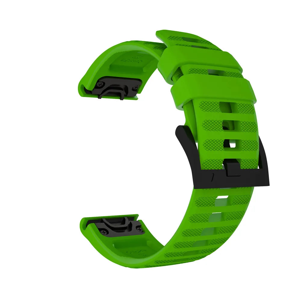 Quick-Fit Silicone Watch Strap – 22–26mm for Garmin Fenix & Epix