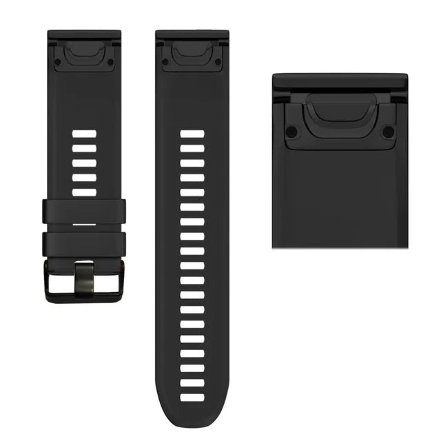 Quick-Release Silicone Sport Strap for Garmin Fenix & Forerunner