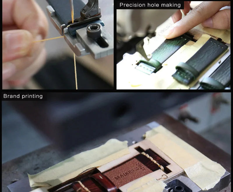 Handmade Leather Strap Watch Band For Apple Watch 45mm 41mm 44mm 42mm 40mm Series 9 8 7 6 SE 5 4 iWatch Bracelet