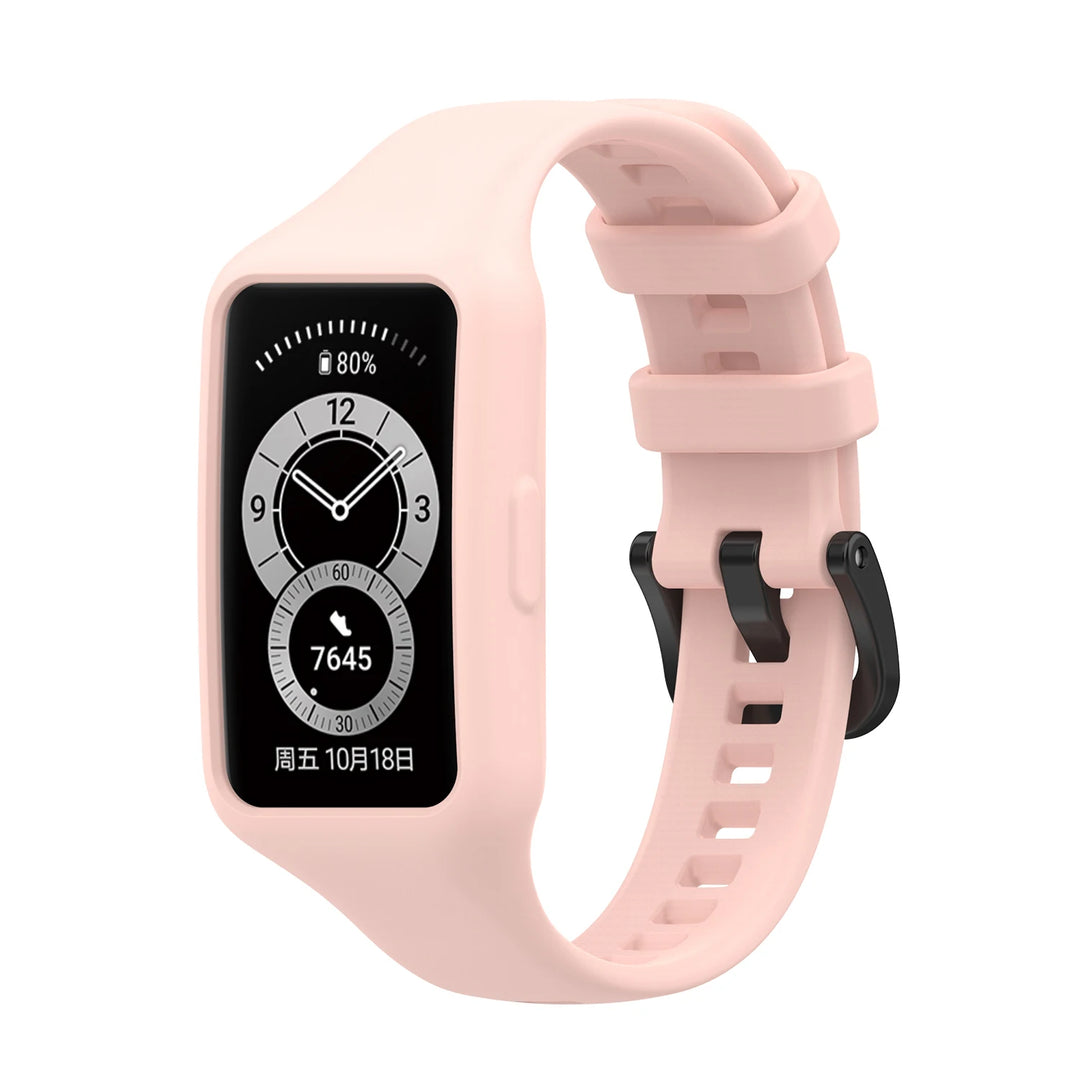 Silicone Strap with Case for Huawei Band 6/7 & Honor Band 6/7