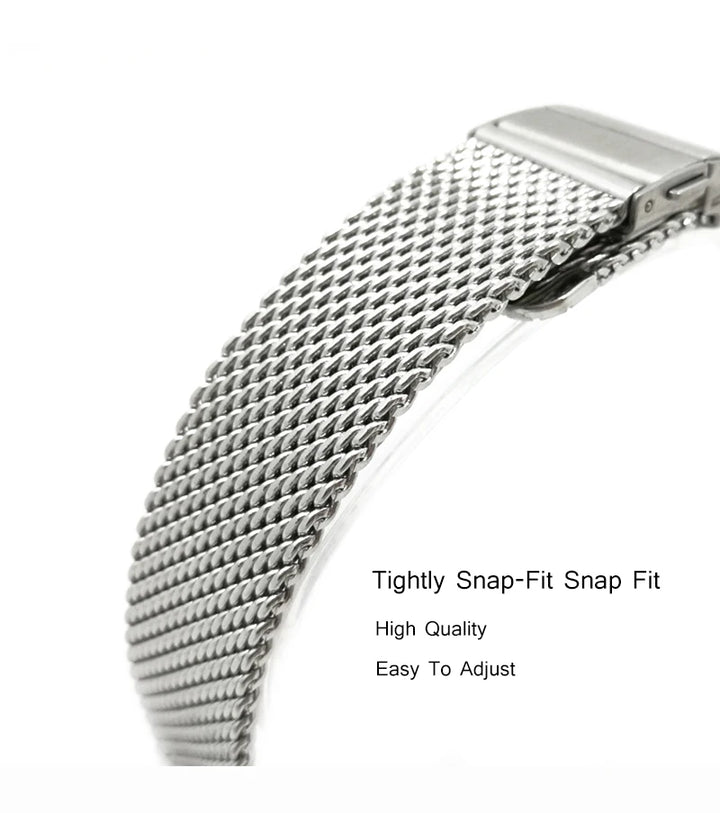 Premium Stainless Steel Watch Strap 18–22mm Quick Release