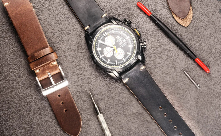 Genuine Horween CXL Leather Watch Strap 18–22mm Quick Release