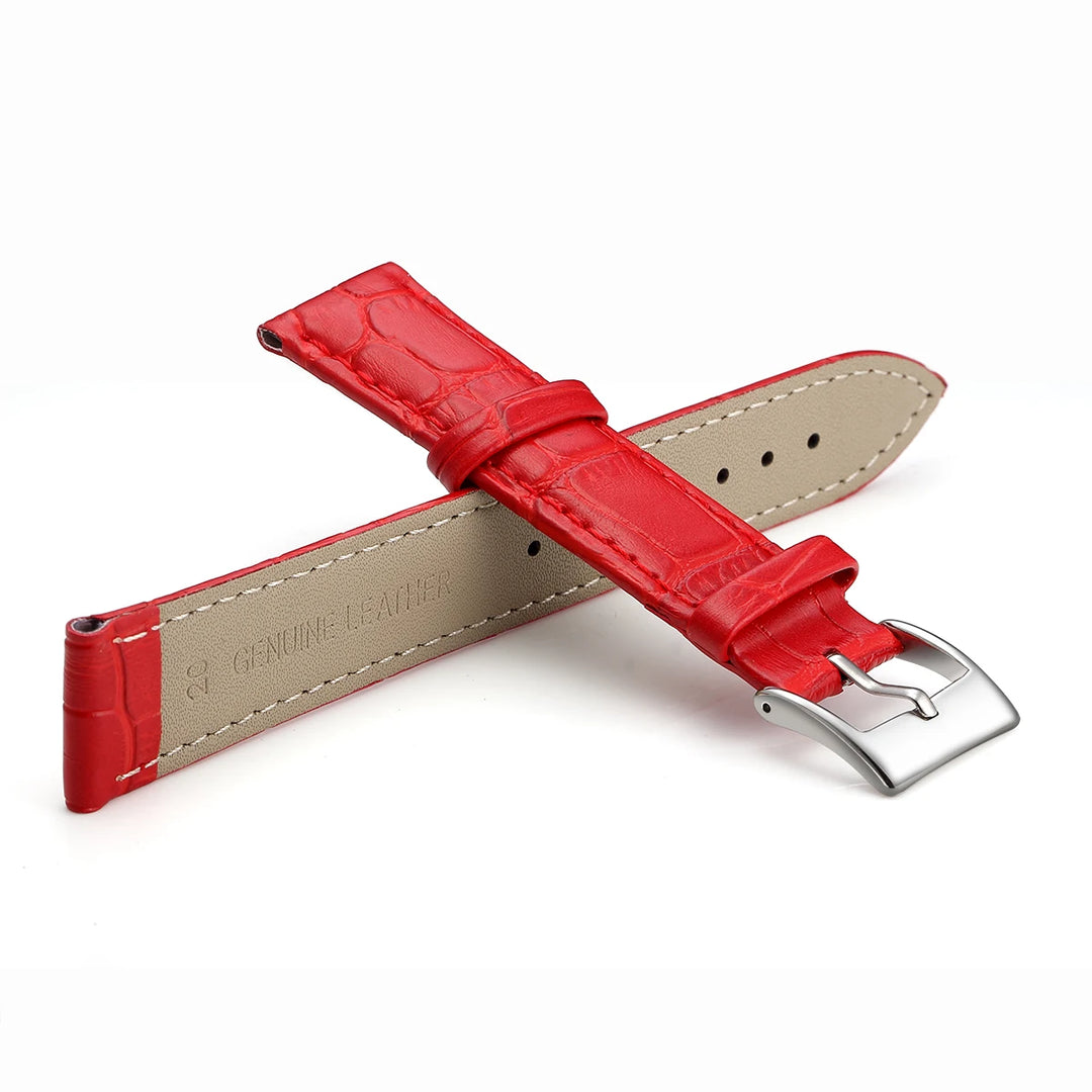 Premium Genuine Leather Watch Band 12–24mm (With Tool)