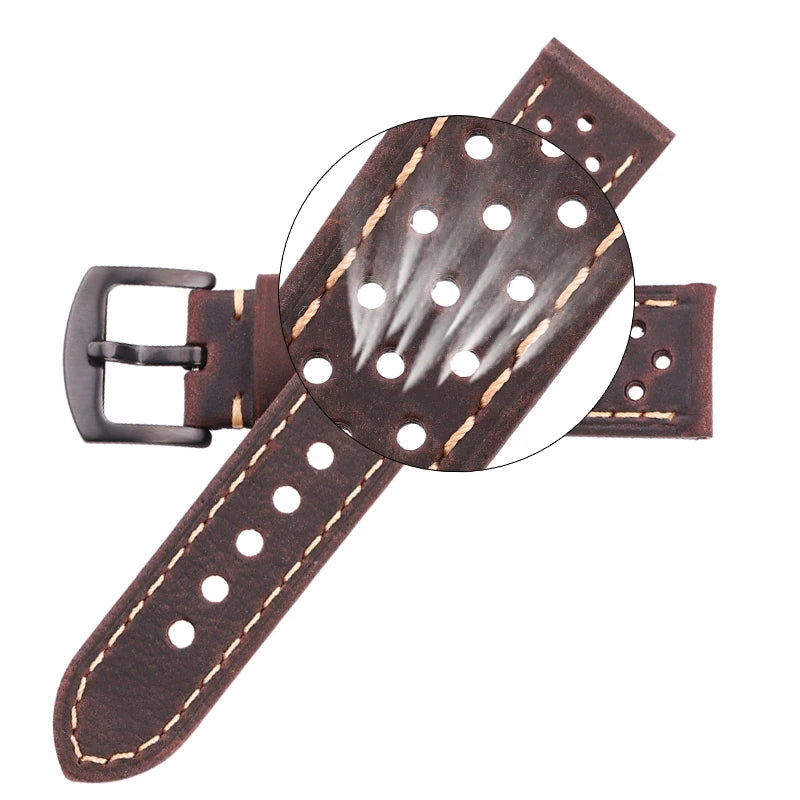 Cowhide Leather Watch Strap 20-22mm for Samsung Galaxy Watch