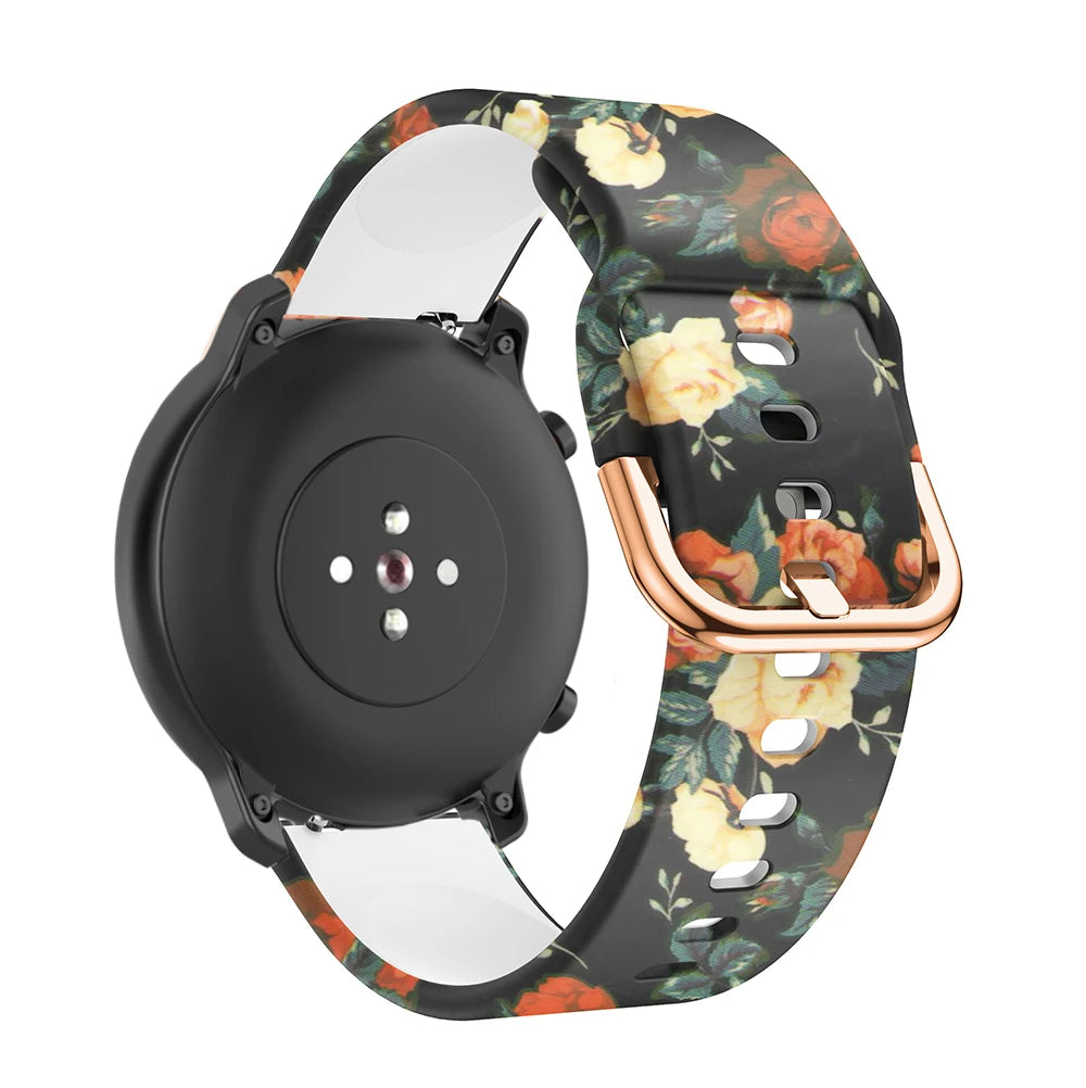 Silicone Watch Strap – 20/22mm for Huawei GT2/GT3 & Garmin Forerunner
