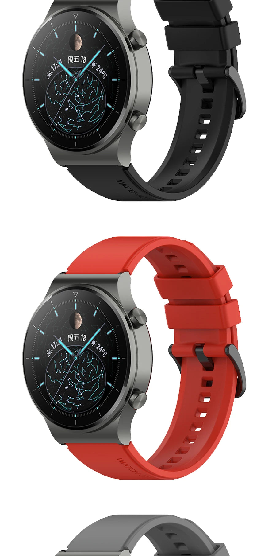 Official 22mm Silicone Band for Huawei Watch GT 2 & GT 3 Pro
