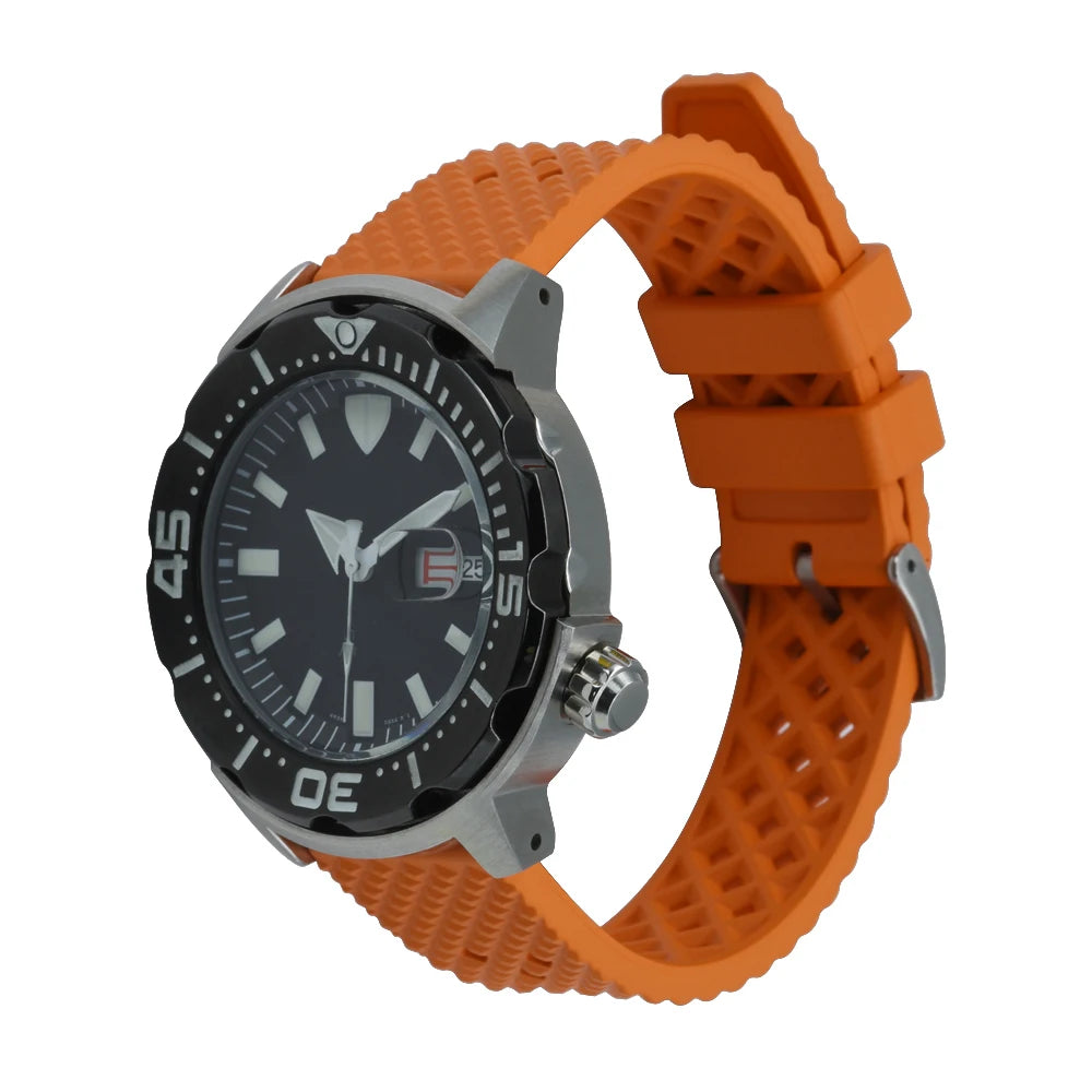 Quick Release FKM Fluorine Rubber Watch Strap – Waterproof 20/22mm