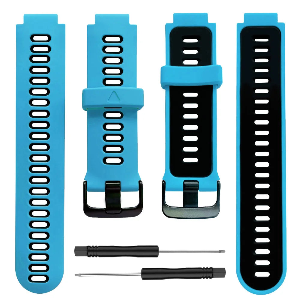 Silicone Replacement Watch Strap for Garmin Forerunner 220/230/235/620/630/735XT