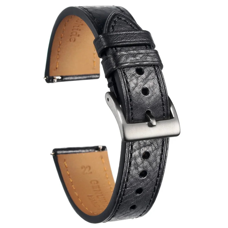 HEMSUT Handmade Italian Cowhide Leather Watch Strap 18-22mm
