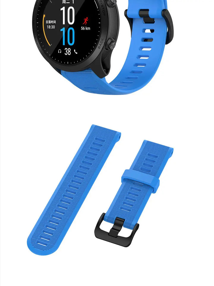 22mm Soft Silicone Strap for Garmin Forerunner & Fenix Series