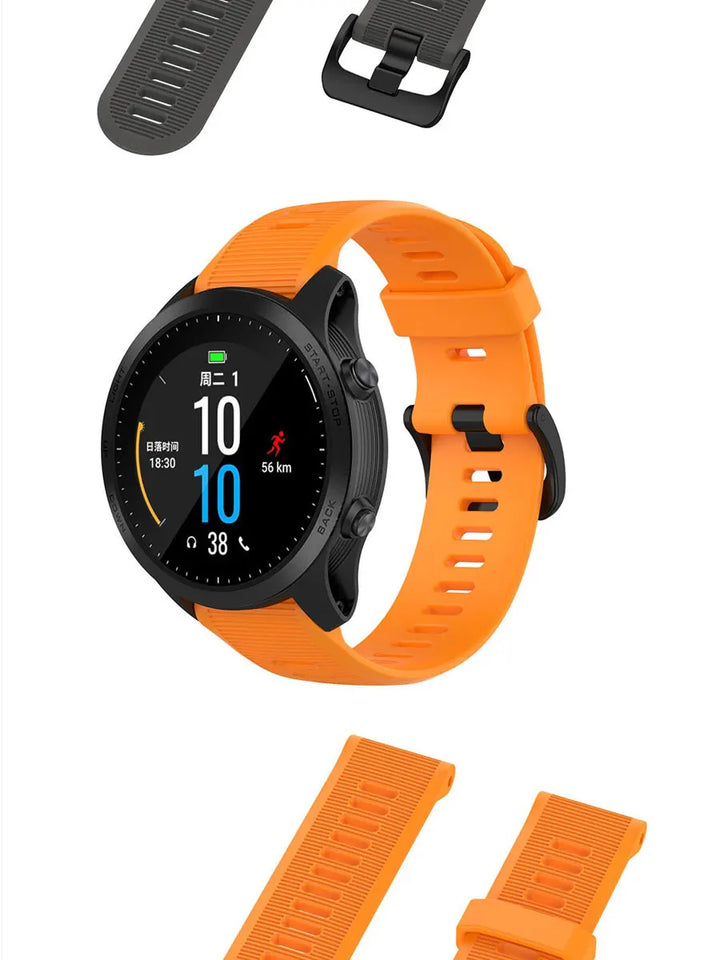 22mm Soft Silicone Strap for Garmin Forerunner & Fenix Series