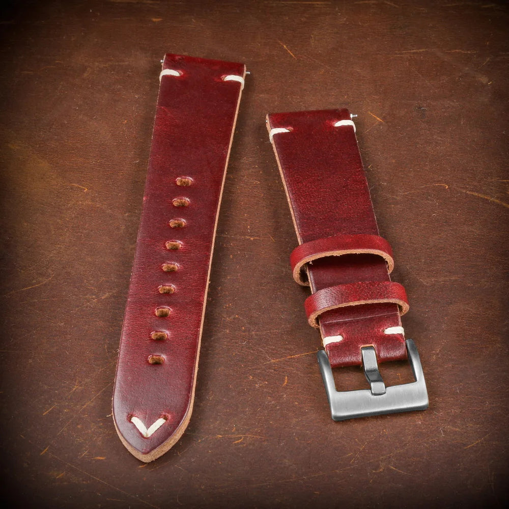 Hemsut Horween Chromexcel Leather Watch Strap – Quick Release, Handmade
