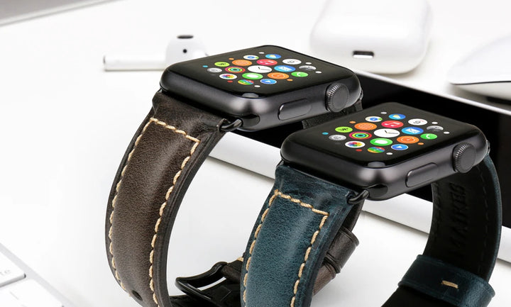 Vintage Cow Leather Apple Watch Strap – 40-45mm for Series 4-9 & SE