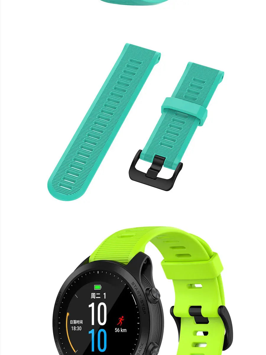 22mm Soft Silicone Strap for Garmin Forerunner & Fenix Series