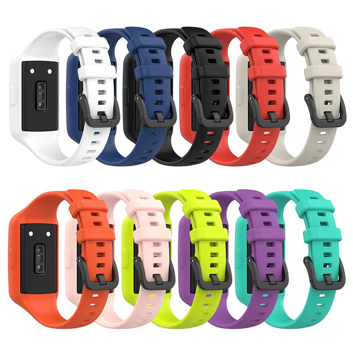 Silicone Strap with Case for Huawei Band 6/7 & Honor Band 6/7