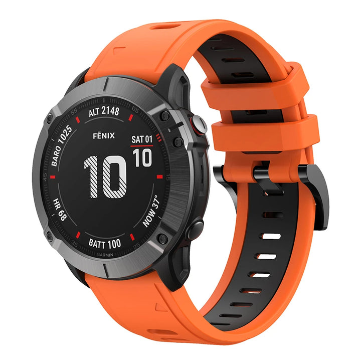 QuickFit Silicone Strap for Garmin Fenix Series (22-26mm)