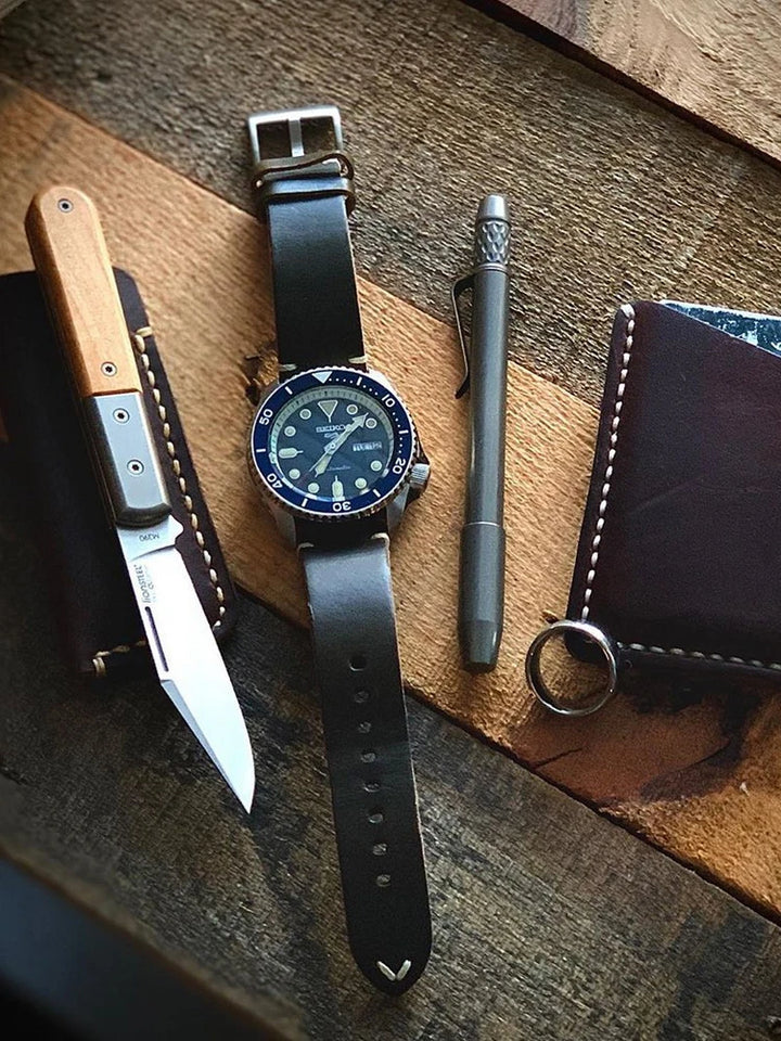HEMSUT Horween Chromexcel Leather Watch Strap 19-22mm