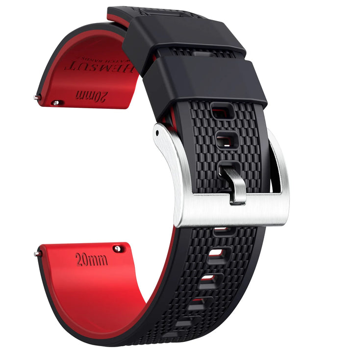 Hemsut Silicone Quick-Release Watch Strap – 18/20/22mm for Galaxy Watch