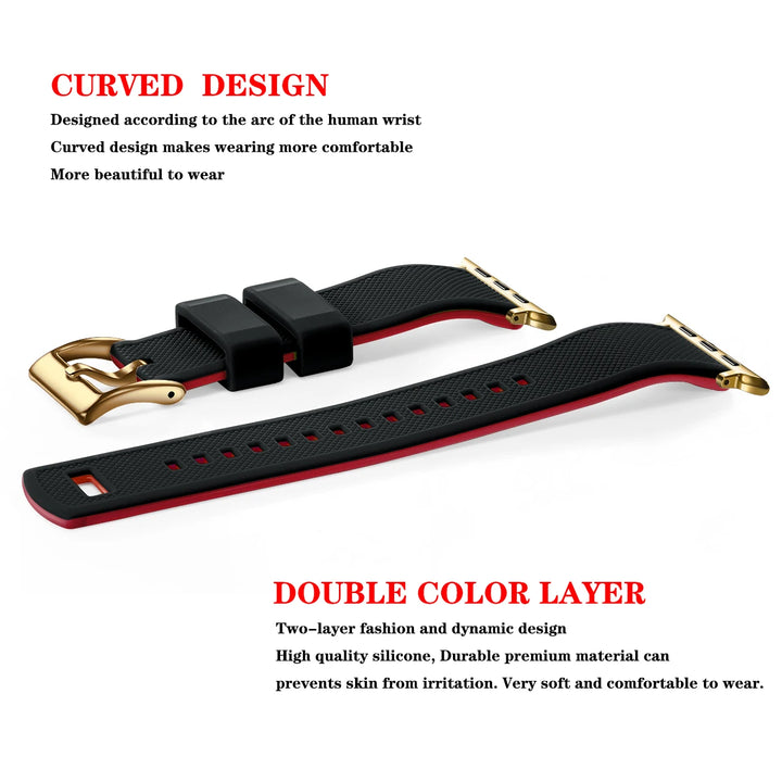 New Silicone Rubber Apple Watch Band 38–45mm