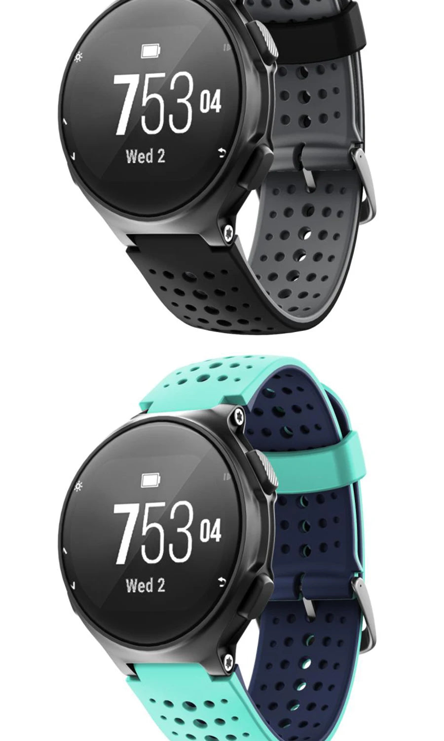 22mm Silicone Watch Strap for Garmin Forerunner 230/235/620/630/735XT