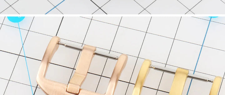 MAIKES Stainless Steel Watch Buckle 16mm 18mm 20mm 22mm 24mm Leather Strap Watch Clasp Black Rose Gold