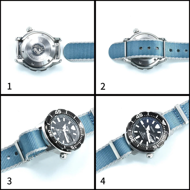 NATOBELT High Quality Army Sports Nylon Seatbelts Sailcloth Strap 20mm 22mm Fabric Nylon Watchbands For 007 Bond