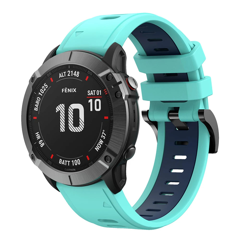 QuickFit Silicone Strap for Garmin Fenix Series (22-26mm)