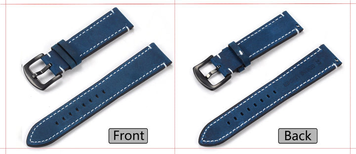 Vintage Genuine Leather Watch Strap 20/22mm