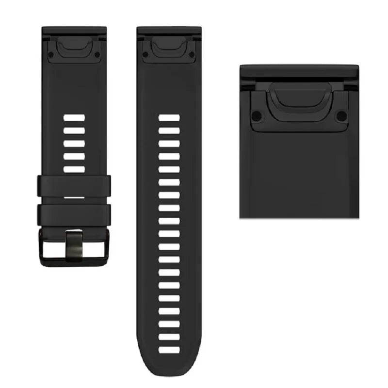 Quick-Release Silicone Sport Strap for Garmin Fenix & Forerunner